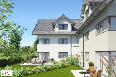 Doppelhaushälften in Lamprechtshausen: Erstbezug mit 5 Zimmern, Garten &amp; Terrassen für 649.000 € - belagsfertig!