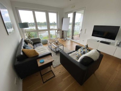 Exklusive möblierte 2-Zimmer Wohnung mit traumhaftem Rhein-Blick in Köln Mülheim
