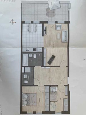 Sonnige 2,5 Zimmer Wohnung mit großer Terrasse in München, Obersendling