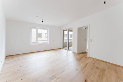 Hofseitige süd-west Loggia - NEUBAU - ZENTRUM Vöcklabruck - 3-Zimmer - Optional mit Dachgarten
