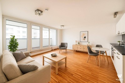 Moderne 3-Zimmer-Wohnung mit Loggia &amp; Balkon – Stellplatz kann dazu gekauft werden! U1 Kagraner Platz | Frisch ausgemalt!