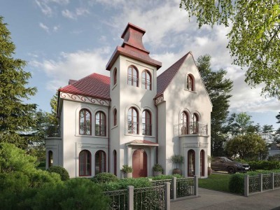 Einzelvilla in klassischer Architektur unweit des Pasinger Stadtparks