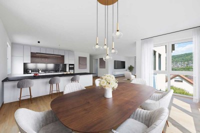 Einzigartige 3,5-Zimmer Neubauwohnung mit großer Terrasse und Garten