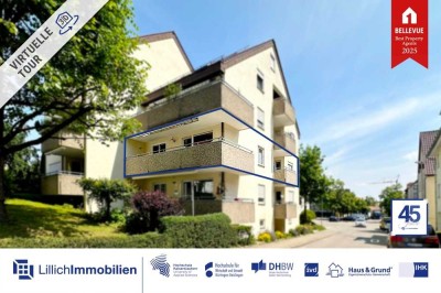 Ohne Käuferprovision: Familienfreundlich wohnen im Ortskern - 4,5-Zimmerwohnung mit zwei Balkonen&TG