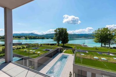 Sonnenverwöhntes Seeapartment mit Blick über den Wörthersee