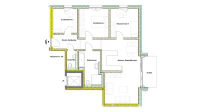 Exklusive 4-Zimmer-Wohnung mit Südbalkon