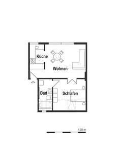 Ruhige 2,5-Zimmerwohnung im Dachgeschoss.