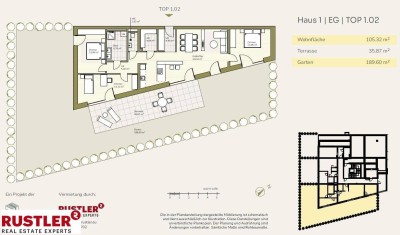 Modernes Wohnen im Grünen - Willkommen im Schlosspark 
4-Zimmerwohnung mit Terrasse und Garten