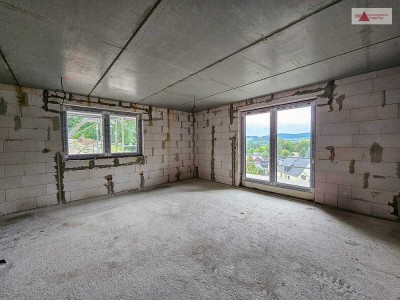 Energieeffizient wohnen mit Panoramablick - 
Neubau-3,5-Raum-Wohnung in Beierfeld