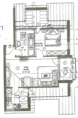 Gepflegte 2-Zimmer Dachgeschosswohnung in Neuenstein