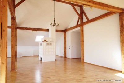 Hausanteil/große Wohnung in ehemaligem Gutshof!
Ca. 350 m² Wohnfläche auf zwei Ebenen mit gr. Garte