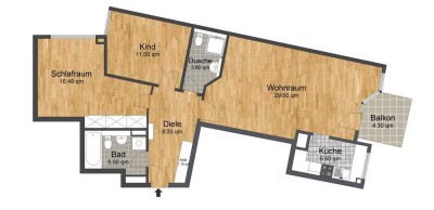 3-ZIMMER-EIGENTUMSWHG BALK., Stellplatz, WÜRSELEN-City