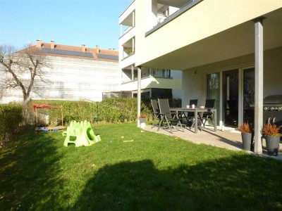 Hochwertige 3-Zi-Whg in Rastatt, EG, Terrasse, Garten, gr. EBK, gr. Bad m Fenster, G-WC, Keller, TG