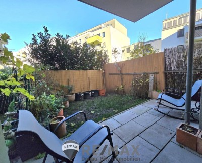 "U1 &amp; Therme gleich ums Eck – moderne Gartenwohnung in Oberlaa"