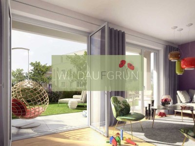 Wohnen im Grünen: Neubauwohnung mit Terrasse