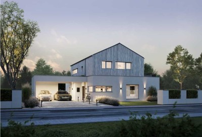 Architekten - Villa mit Satteldach, Terrasse, Strand,- und Meerblick inklusive