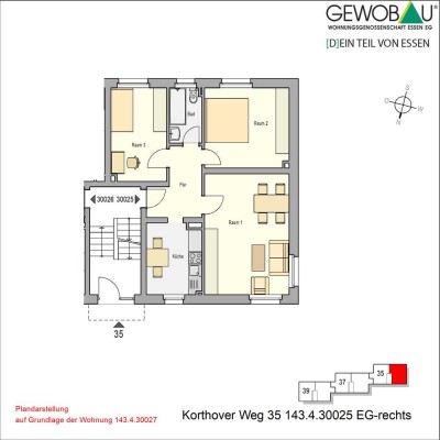 3,5 Raum Wohnung in Essen-Kray