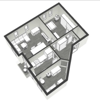 Geschmackvolle 2-Raum-Wohnung mit Balkon und Einbauküche in Laufen