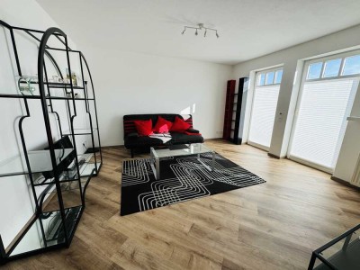 Vollständig möblierte 2-Zimmer-Wohnung mit Terrasse und Einbauküche in Schonungen