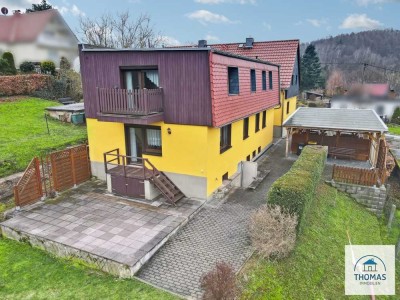DHH inkl. EFH-Anbau & Traumgarten in Sebnitz – Idyllisches Wohnen auf 960m2 in der sächs. Schweiz!