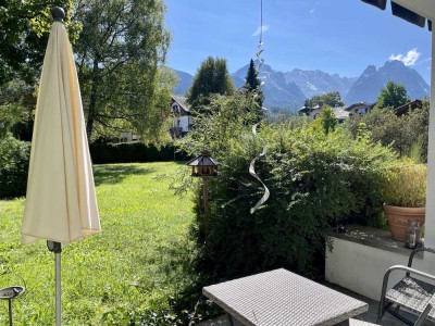 Watzmann- und Alpspitzblick in ruhiger Bestlage auf einem unverbaubaren Parkgrundstück