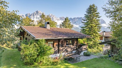 Freizeitwohnsitz-Idylle mit Blick auf den Wilden Kaiser