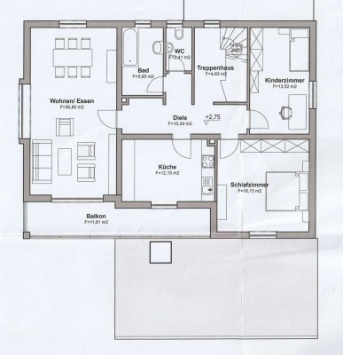 3 Zimmer Wohnung in Altenmünster, 96 m², optional mit Garage