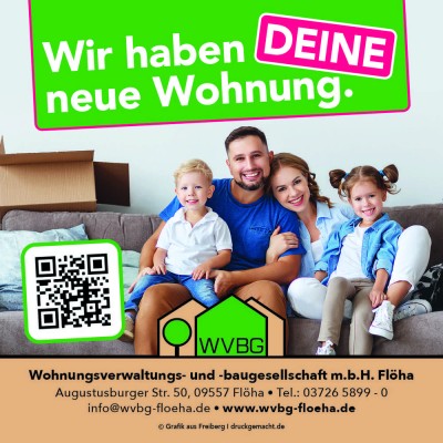 Wohnen im Grünen, 4-Zimmer-Familienwohnung