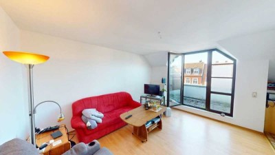 NEUE MIETE: Grundsolide, langfristig vermietete 2-Zi.-Whg. mit Stellplatz, Loggia + Einbauküche