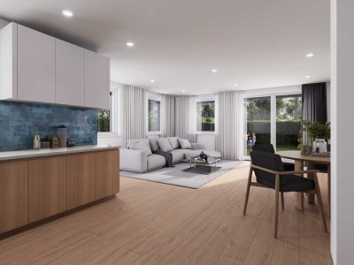 Neue Gartenwohnung in Landshuter Umland im KfW 55 Standard