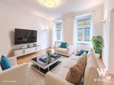 Living Classy im 6. – Stilvoller Altbau mit Weinkeller &amp; Top-Ausstattung | U3, U4 | 10min zu Fuß in 1. Bezirk