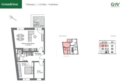 Neubau-Erstbezug (!) Etagen-Whg. in urbaner Lage von Hamburg-Lurup