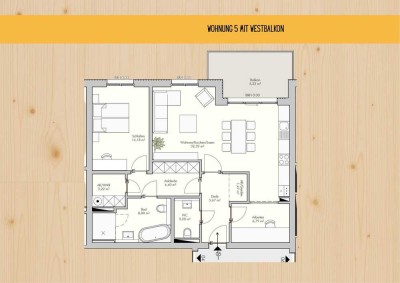 Infotag, Freitag, 17-19! Finde deine Wurzeln - Helle 2,5 Zimmer mit Balkon in Holzmassivbauweise!