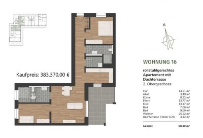 Wohnen am Urwald - Moderne Mietwohnung in Neuenburg WG 16