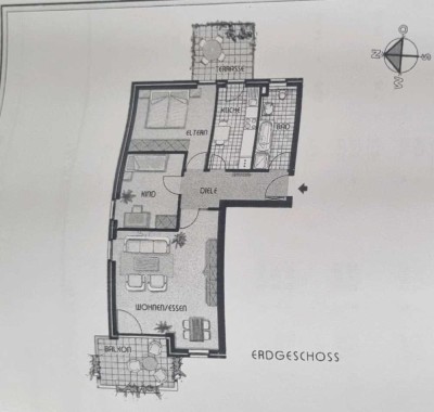 Erdgeschosswohnung mit Terasse & Balkon in Mettman - West zu vermieten