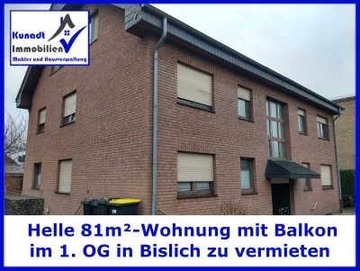 Helle 81m² 3-Zi-Wohnung mit Balkon in Bislich zu vermieten