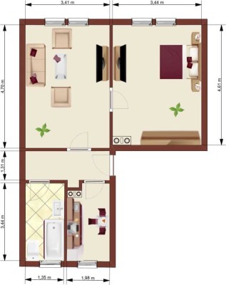 2-Raumwohnung in Löbau Süd