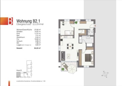 Erstbezug mit Balkon und EBK: Geschmackvolle 3,5-Zimmer-Terrassenwohnung mit geh. Innenausstattung