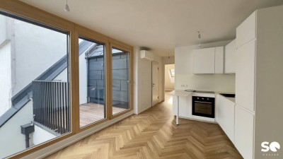 # SQ - EXKLUSIVE DACHGESCHOSSWOHNUNG IN 1030 WIEN - SEIDLGASSE - 2 ZIMMER und TERRASSE - TOP 14