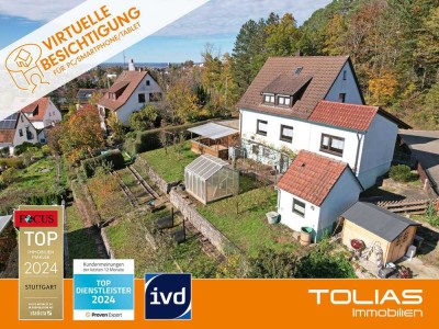 Ihr neues Zuhause: Idyllisches Einfamilienhaus im Halbhöhengebiet mit 700 m² Gartenparadies