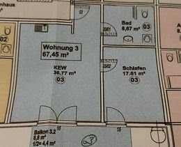 Attraktive 2-Zimmer Wohnung mit Balkon in Ortenburg