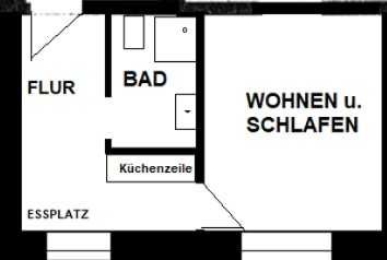 1-Zimmer Wohnung im 2. OG in Gelsenkirchen-Erle