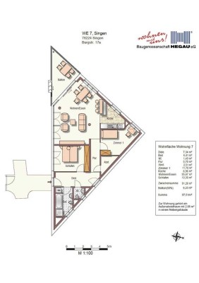 3- Zimmer Wohnung  in Singen