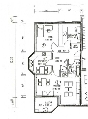 Barrierefreie Wohnung mit ÖPNV Anschluss