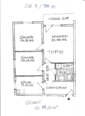 3 Zimmer Wohnung mit Balkon, in ruhiger und sonniger Lage