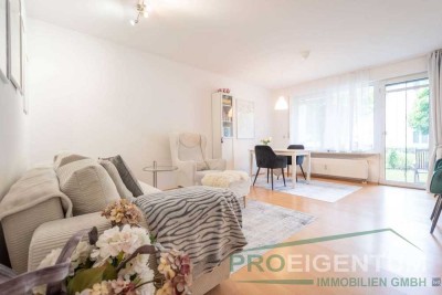 ProEigentum: Attraktive 2-Zi-Erdgeschosswohnung mit Terrasse und Gartenanteil in ruhiger Lage - leer