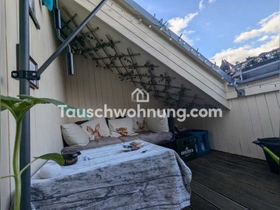 Tauschwohnung: Dachgeschoss Maisonette in der Südvorstadt