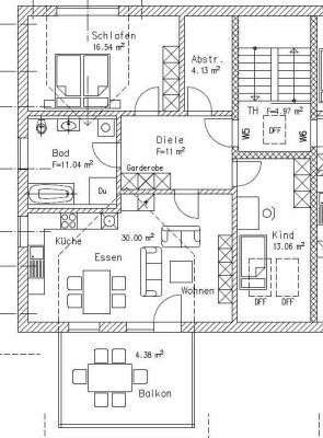 W5: attraktive 3,5-Zimmer-Dachgeschosswohnung mit Balkon in Reischach, nahe Altötting
