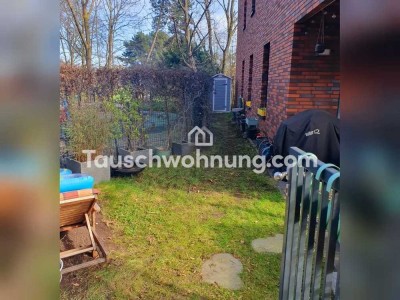 Tauschwohnung: Schöne 3 Zimmer Wohnung mit Garten auf dem Clouth Gelände