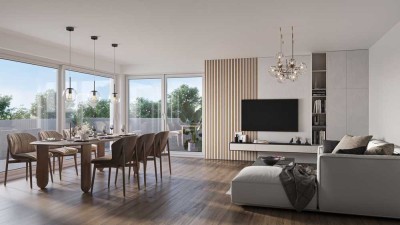 Exklusives 5-Zimmer-Neubau-Penthouse mit großer Sonnenterrasse in zentraler Lage